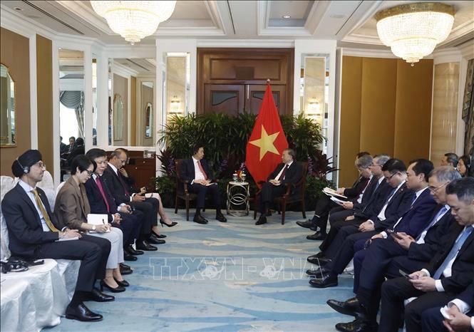 Chủ tịch nước Tô Lâm tiếp ông Loh Chin Hua, Giám đốc điều hành Tập đoàn Keppel. Ảnh: Thống Nhất/TTXVN