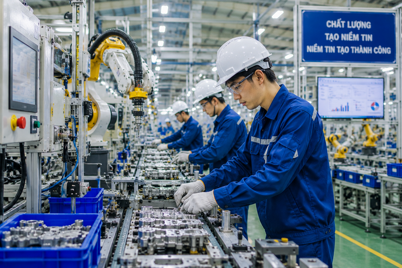 Sau 40 năm đổi mới, cộng đồng doanh nghiệp Việt Nam đã có bước phát triển mạnh mẽ cả về số lượng, quy mô. Ảnh minh hoạ