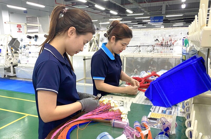 Các doanh nghiệp nỗ lực duy trì ổn định sản xuất trước những biến động toàn cầu. Ảnh: Mai Liễu