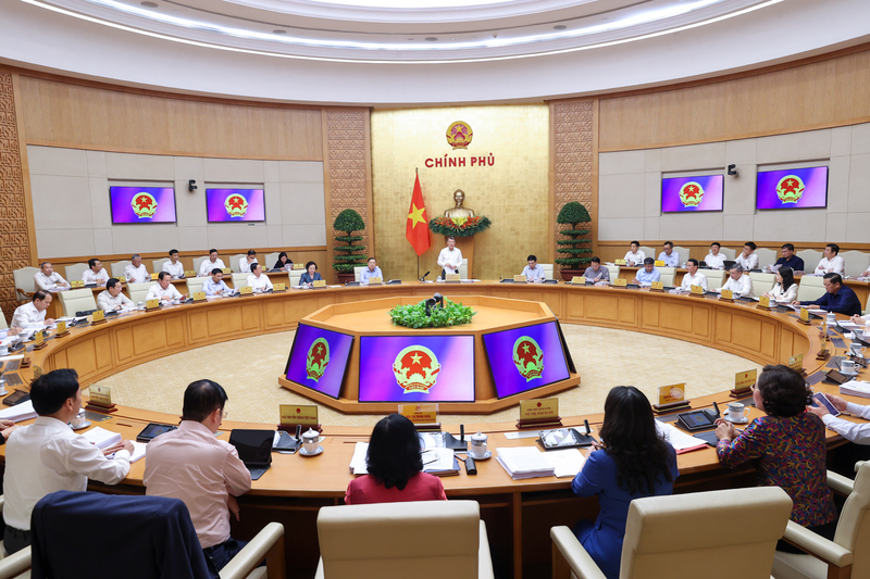 Thủ tướng Chính phủ Lê Minh Hưng chủ trì phiên họp Chính phủ thường kỳ tháng 4/2026 - phiên họp Chính phủ thường kỳ đầu tiên của Chính phủ khóa XVI. Ảnh: VGP