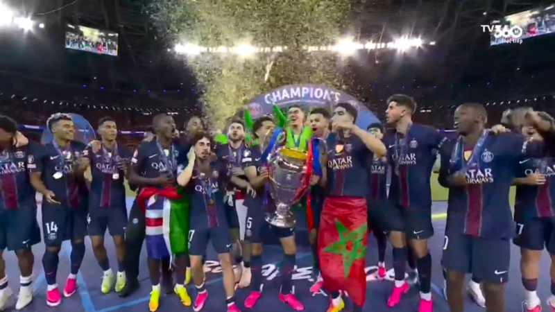 PSG vô địch Champions League mùa giải 2025-2026 sau loạt sút luân lưu. Ảnh: TV360.