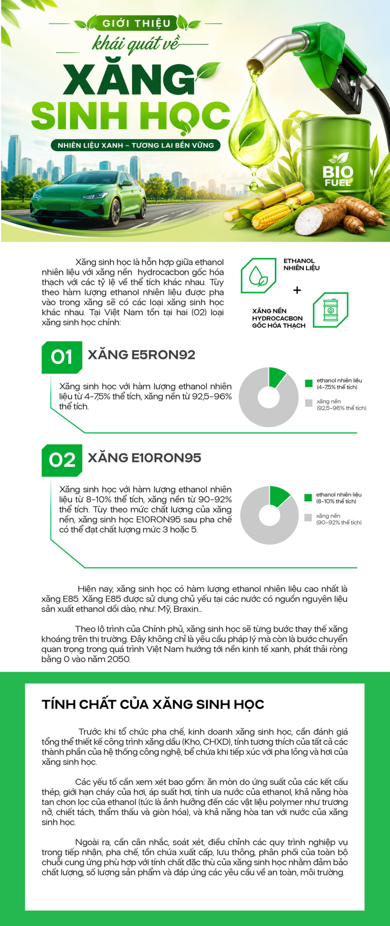 Infographic | Giới thiệu khái quát về xăng sinh học  - 1