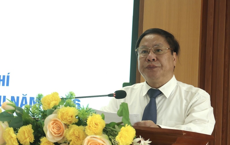 Phó Chủ tịch Thường trực UBND tỉnh Tống Thanh Hải phát biểu tại lễ ra quân.