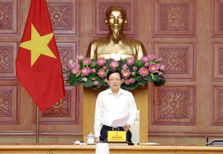 Phó Thủ tướng Hồ Quốc Dũng ghi nhận và đánh giá cao sự nỗ lực của các bộ, ngành, địa phương trong triển khai thực hiện Công điện số 38/CĐ-TTg của Thủ tướng Chính phủ - Ảnh: VGP/Gia Huy