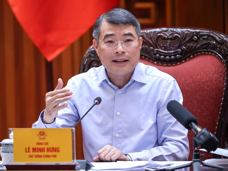 Thủ tướng Lê Minh Hưng khẳng định chủ trương của Đảng về phát triển Trung tâm tài chính đã rất rõ - Ảnh: VGP/Nhật Bắc