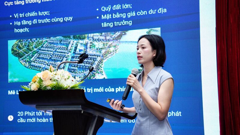 Bà Phạm Thị Miền, Phó Viện trưởng Viện Nghiên cứu đánh giá thị trường bất động sản Việt Nam