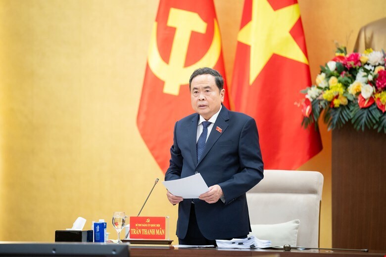 Bí thư Đảng ủy Quốc hội, Chủ tịch Quốc hội Trần Thanh Mẫn chủ trì Hội nghị.