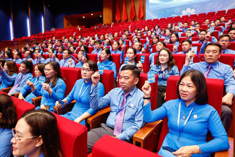 Đại hội XIV Công đoàn Việt Nam quy tụ 780 đại biểu ưu tú. Ảnh: Nguyễn Hải