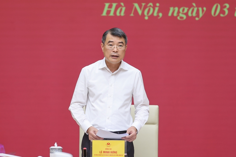Thủ tướng Lê Minh Hưng phát biểu tại Hội nghị. Ảnh: VGP/Nhật Bắc