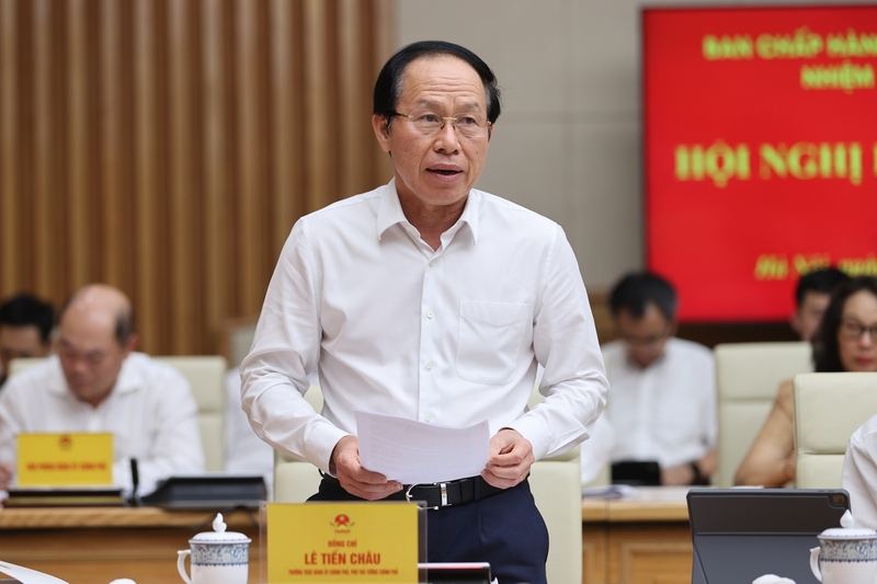 Phó Thủ tướng Lê Tiến Châu phát biểu tại Hội nghị. Ảnh: VGP/Nhật Bắc