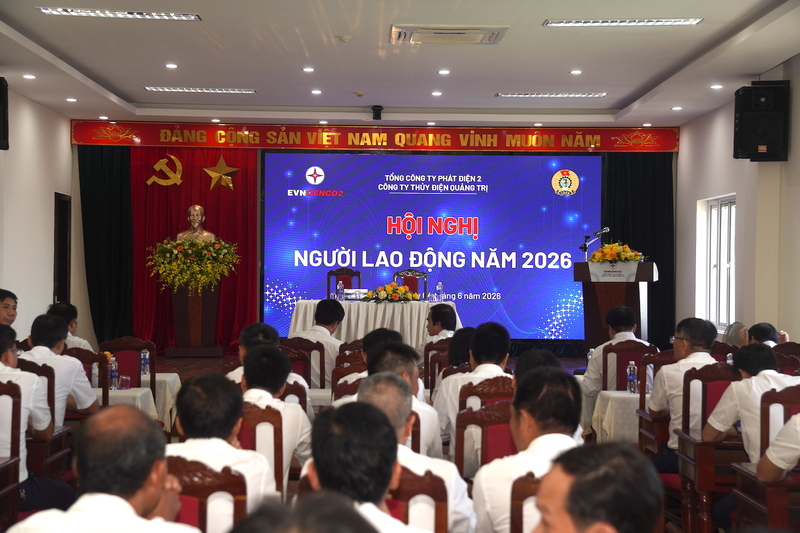 Hội nghị Người lao động năm 2026 nhằm tổng kết, đánh giá kết quả sản xuất kinh doanh năm 2025, 5 tháng đầu năm 2026 và đề ra nhiệm vụ trọng tâm các tháng cuối năm. Ảnh: Hồng Hải