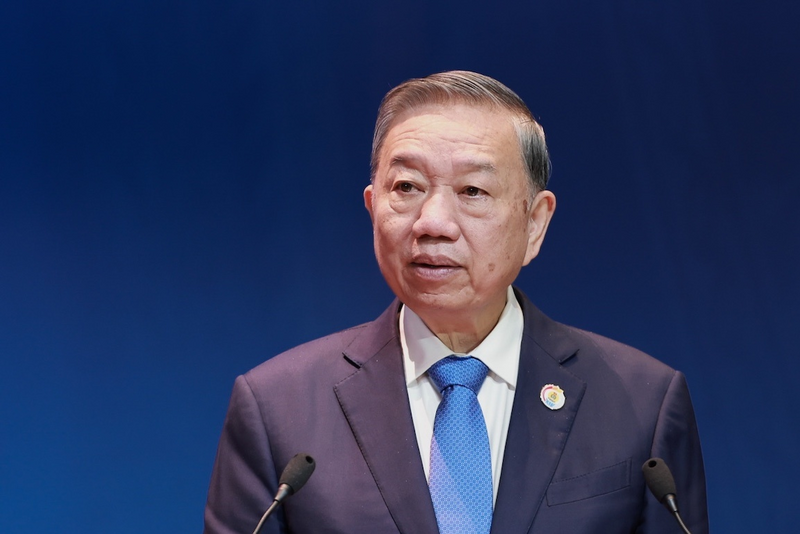 Tổng Bí thư, Chủ tịch nước phát biểu chỉ đạo tại phiên trọng thể Đại hội XIV Công đoàn Việt Nam. Ảnh: Hữu Chánh