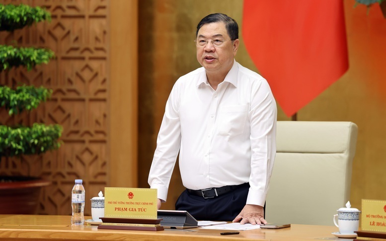 Phó Thủ tướng Thường trực Phạm Gia Túc, Chủ tịch Ủy ban quốc gia APEC 2027 chủ trì cuộc họp lần thứ ba của Ủy ban. Ảnh: VGP/Phương Nguyên.