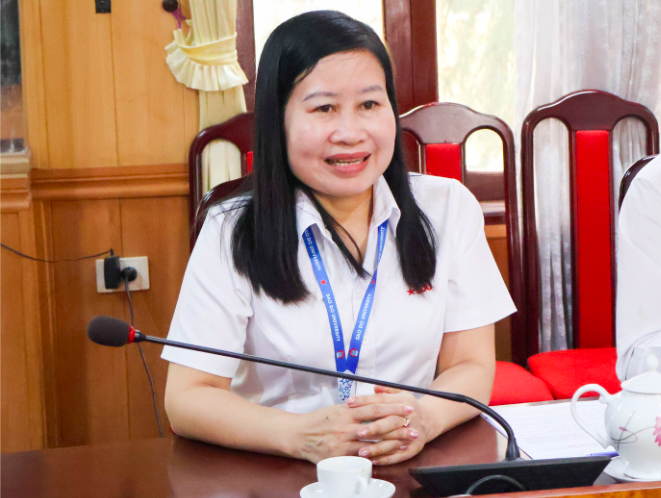 Tiến sĩ Nguyễn Thị Kim Nguyên, Hiệu trưởng Trường Đại học Sao Đỏ. Ảnh: NVCC