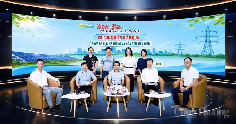 Tọa đàm "Miền Bắc vào mùa nắng nóng: Sử dụng điện hiệu quả, giảm áp lực hệ thống và hóa đơn tiền điện" do Báo Công Thương tổ chức vào sáng 4/6. Ảnh: Quốc Chuyển