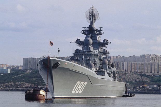 Tàu tuần dương tên lửa hạt nhân hạng nặng Admiral Nakhimov. Ảnh: TASS