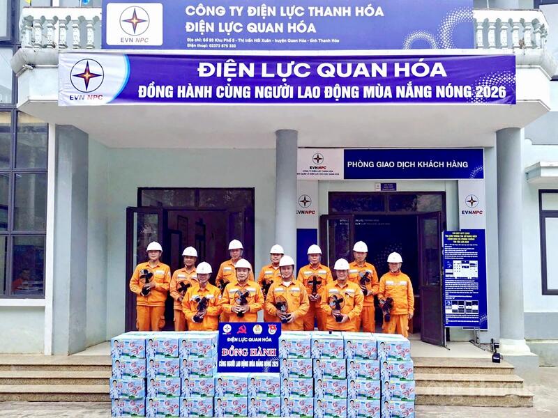 Tại Công ty Điện lực Thanh Hóa, nhiều hoạt động ý nghĩa, thiết thực gắn với người lao động được diễn ra trong Tháng Công nhân năm 2026. Ảnh Quốc Anh