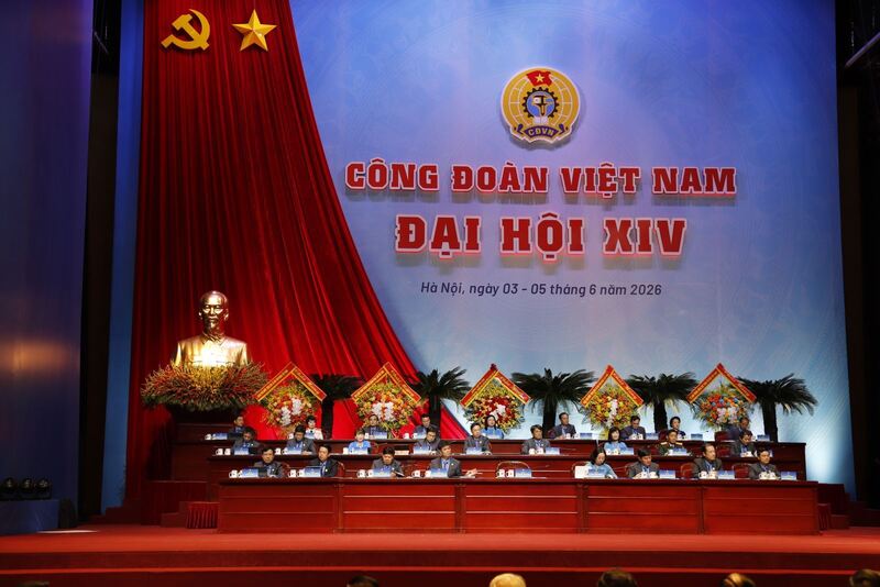Đại hội Công đoàn Việt Nam lần thứ XIV, nhiệm kỳ 2026 - 2031. Ảnh: TKV