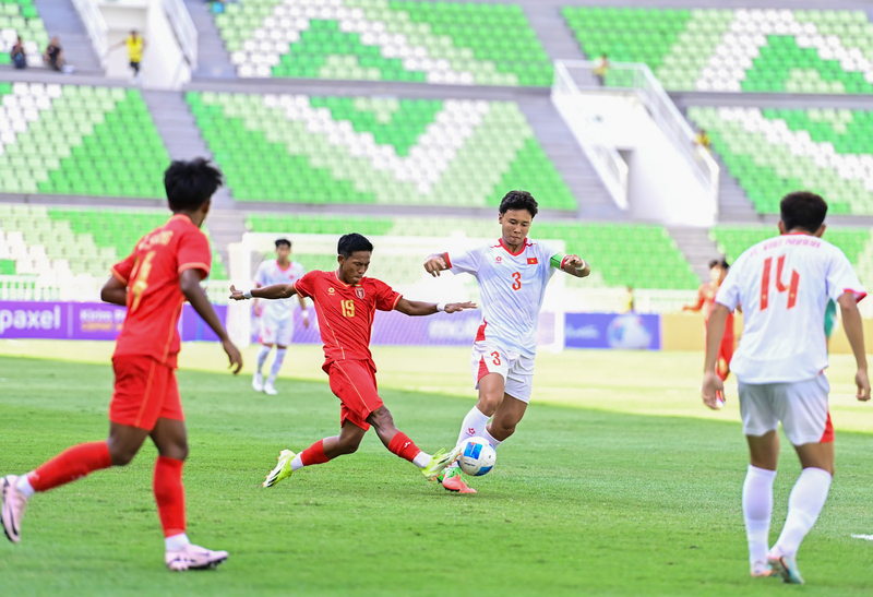 U19 Việt Nam lại để thua đáng tiếc ở những phút cuối cùng. Ảnh: VFF.
