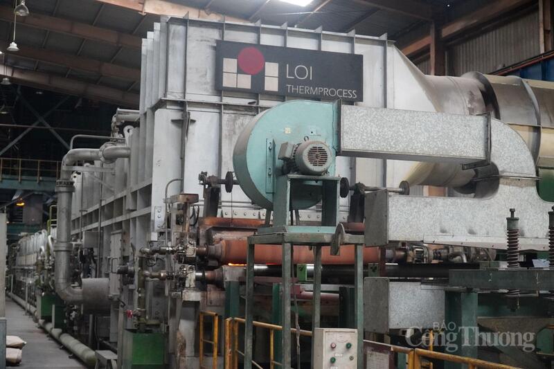 Lò đốt của dây chuyền mạ kẽm sử dụng nhiên liệu LNG của Tôn mạ Vnsteel Thăng Long