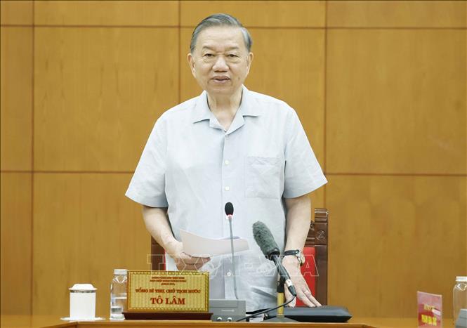 Tổng Bí thư, Chủ tịch nước Tô Lâm phát biểu chỉ đạo. Ảnh: Thống Nhất/TTXVN