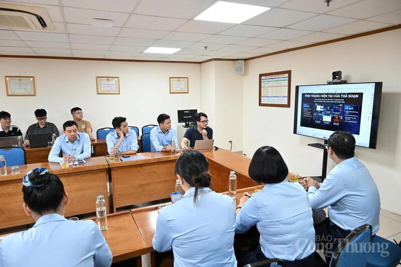 Việc ứng dụng trí tuệ nhân tạo sẽ được đẩy mạnh hơn trong hoạt động của Báo Công Thương. Ảnh: Cấn Dũng