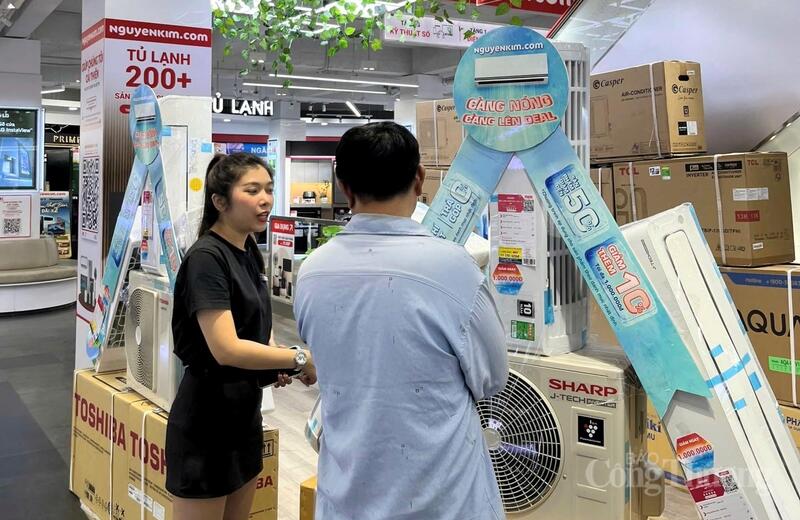 Xu hướng chọn thiết bị làm mát tiết kiệm điện hút khách mùa nắng nóng. Ảnh: Nguyễn Vân