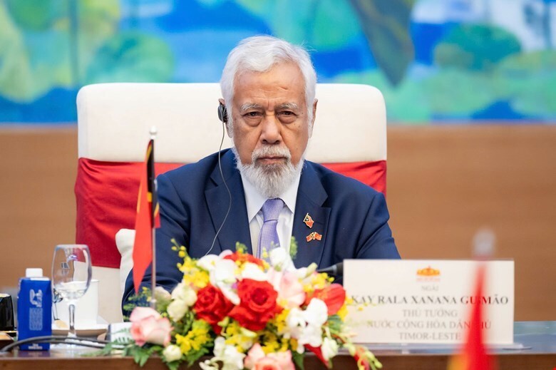 Thủ tướng Timor - Leste Kay Rala Xanana Gusmão đánh giá cao vai trò của Quốc hội hai nước trong việc tạo nền tảng và khuôn khổ pháp lý thuận lợi để thúc đẩy hợp tác song phương. Ảnh: Lâm Hiển