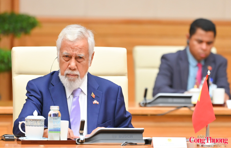 Thủ tướng Timor-Leste Kay Rala Xanana Gusmão tại hội đàm.
