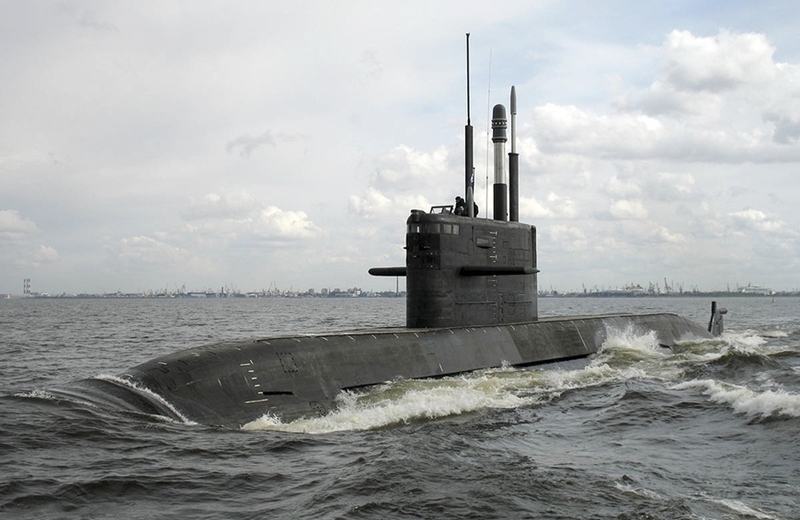 Tàu ngầm Amur-1650 được thử nghiệm trên biển. Ảnh: Rosoboronexport
