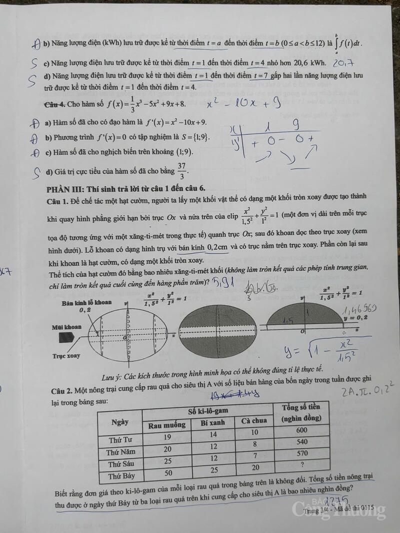 Đề Toán tốt nghiệp THPT bám sát chương trình, thách thức câu vận dụng - 3