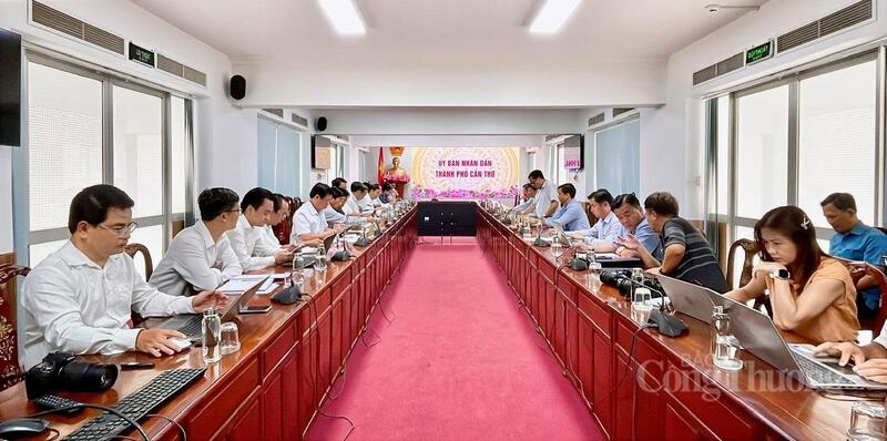 Quang cảnh tại buổi làm việc. Ảnh: Khánh Ngọc.