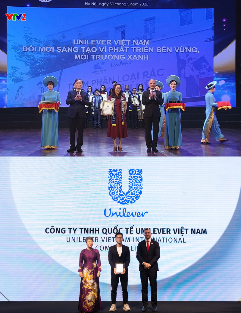 Unilever được vinh danh trong Top 50 Doanh nghiệp Phát triển bền vững tiêu biểu Việt Nam 2026 và Vietnam I4 Impact Awards 2026