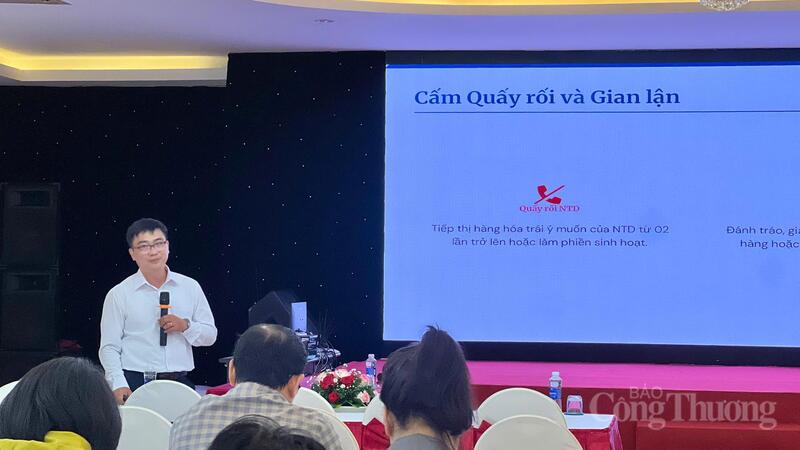 Hội nghị góp phần nâng cao nhận thức, tăng cường phối hợp trong công tác bảo vệ quyền lợi người tiêu dùng và quản lý hoạt động kinh doanh theo phương thức đa cấp. Ảnh: Hiền Mai