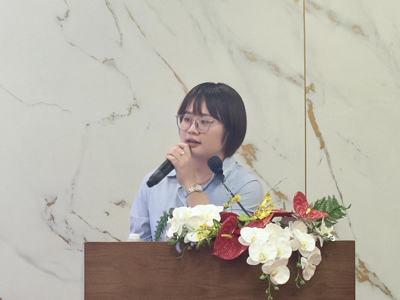 Bà Trần Thị Thùy Trang, chuyên viên Cục Xuất nhập khẩu (Bộ Công Thương). Ảnh: Minh Anh.