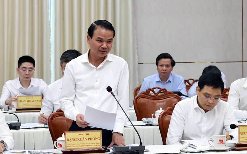 Bộ trưởng, Chủ nhiệm Văn phòng Chính phủ Đặng Xuân Phong phát biểu - Ảnh: VGP/Phương Nguyên