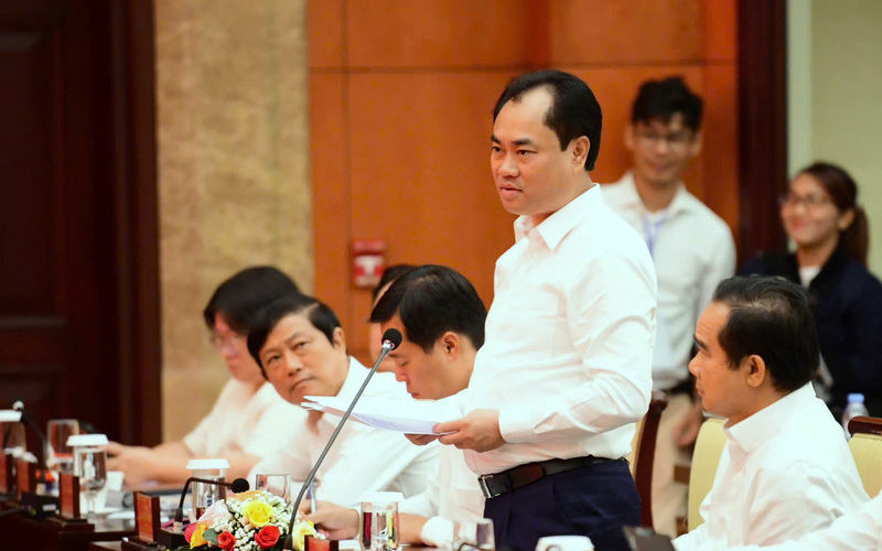 Bộ trưởng Bộ Nông nghiệp và Môi trường Trịnh Việt Hùng phát biểu - Ảnh: VGP/Phương Nguyên