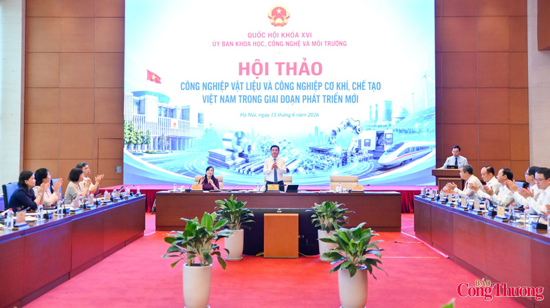 Phó Chủ tịch Quốc hội Nguyễn Hồng Diên đã chủ trì hội thảo “Công nghiệp vật liệu và công nghiệp cơ khí, chế tạo Việt Nam trong giai đoạn mới”.