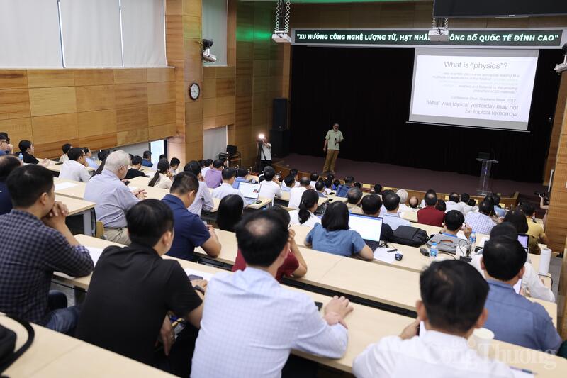 Toàn cảnh hội thảo ''Xu hướng công nghệ lượng tử, hạt nhân và công bố quốc tế đỉnh cao''.