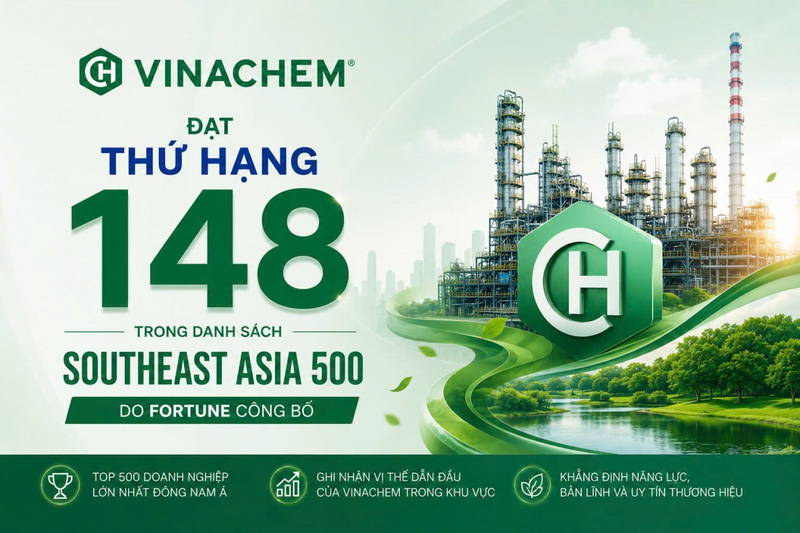 Vinachem được vinh danh Top 500 doanh nghiệp hàng đầu Đông Nam Á  năm 2026 - 1