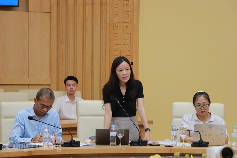 Đại diện các đơn vị phát biểu tại cuộc họp. Ảnh: Thanh Tuấn