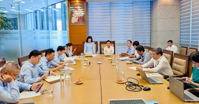 Cục Đổi mới sáng tạo, Chuyển đổi xanh và Khuyến công  làm việc với Tập đoàn Công nghiệp - Năng lượng Quốc gia Việt Nam.