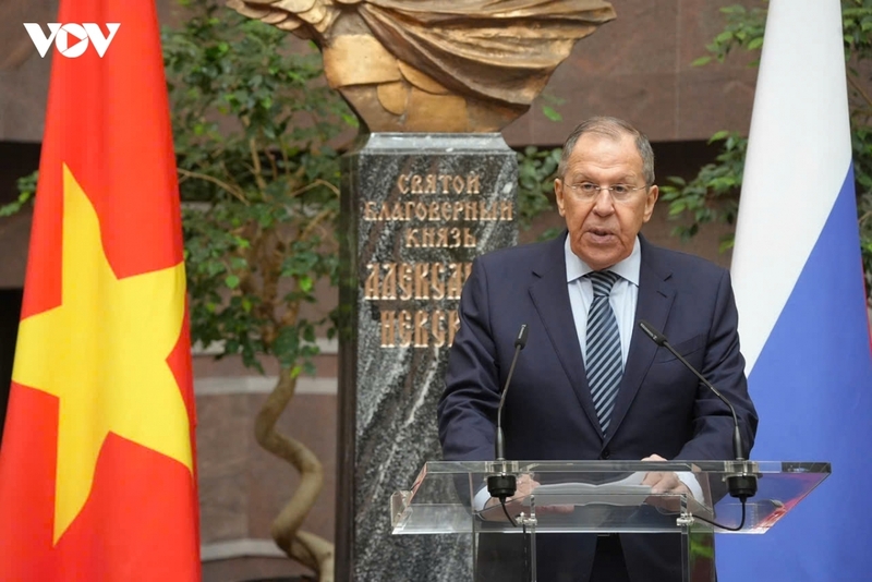 Ngoại trưởng Nga Sergey Lavrov. Ảnh: VOV