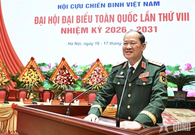 Thượng tướng Bế Xuân Trường phát biểu khai mạc phiên thứ nhất. Ảnh: qdnd.vn