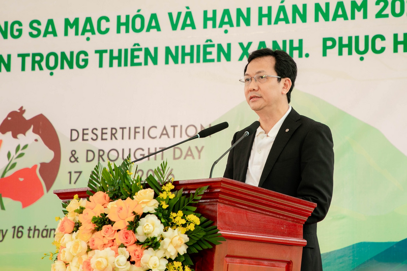 Ông Vũ Anh Tuấn, Phó Tổng Giám đốc phụ trách ngành thức ăn chăn nuôi C.P. Việt Nam phát biểu tại sự kiện. Ảnh: C.P. Việt Nam