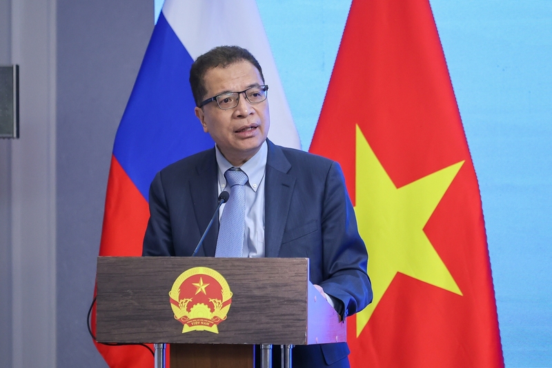 Đại sứ Việt Nam tại Nga Đặng Minh Khôi phát biểu - Ảnh: VGP/Nhật Bắc