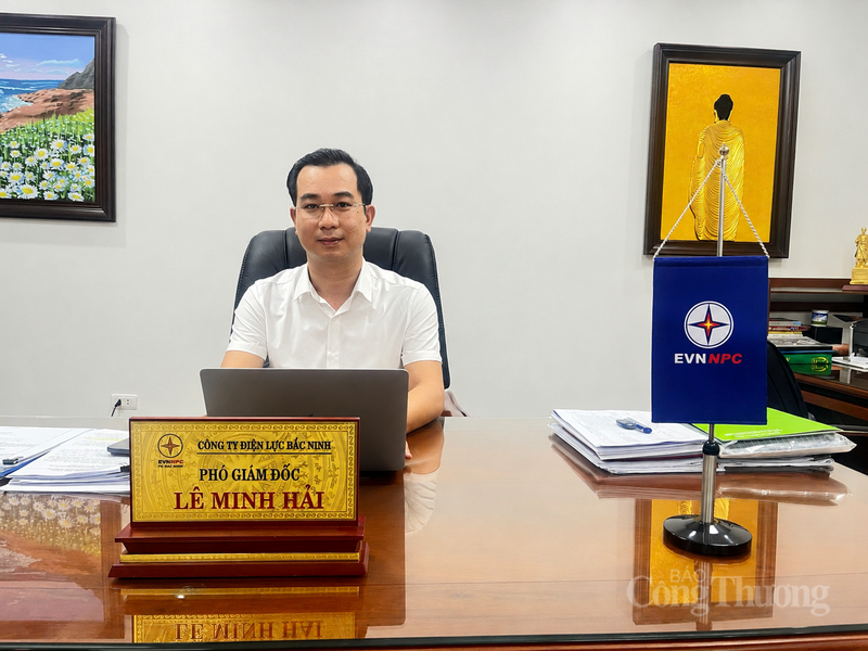Ông Lê Minh Hải - Phó Giám đốc Công ty Điện lực Bắc Ninh. Ảnh: Phương Cúc