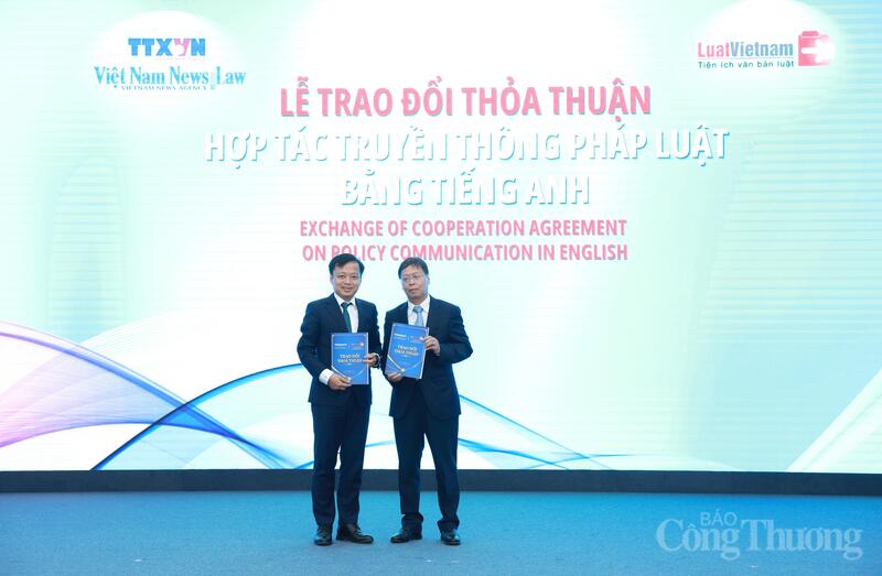 Báo Việt Nam News and Law công bố thỏa thuận hợp tác với Công ty Cổ phần Truyền thông Luật Việt Nam (LuatVietnam)