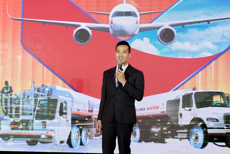 Ông Lương Hồ Anh – Phó Tổng giám đốc Petrolimex Aviation phát biểu khai mạc hội thảo
