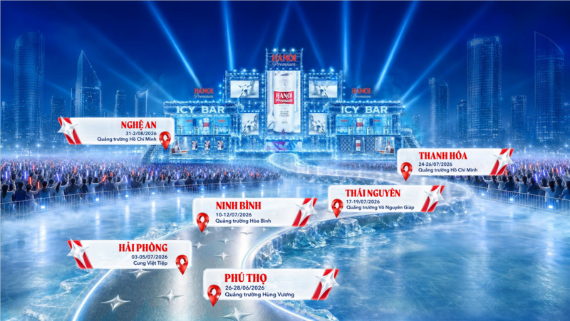 Thông tin sự kiện Hanoi Premium Rising Star Fest 2026. Ảnh: HABECO